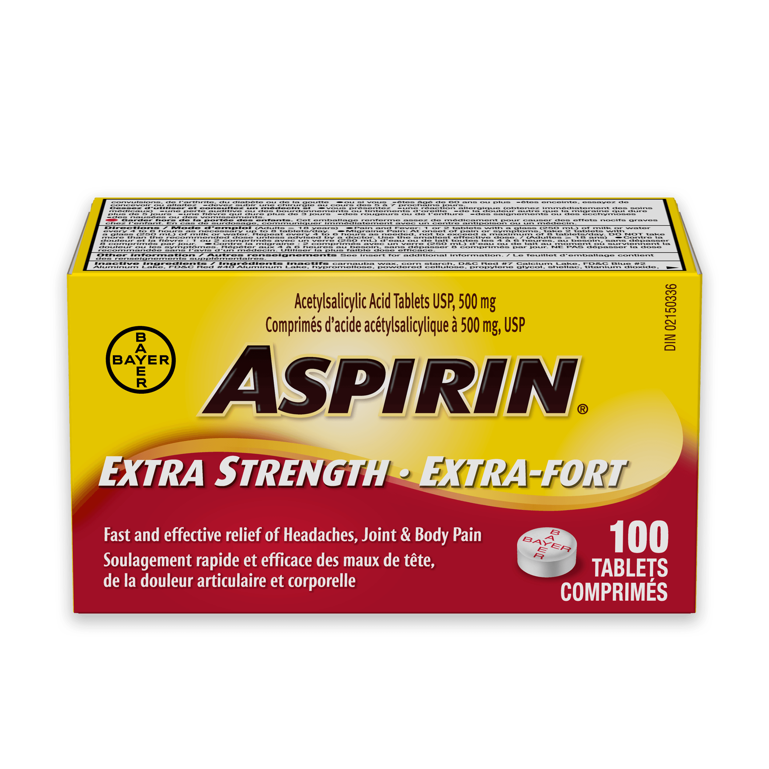 ASPIRIN Extra Strength 500mg ASPIRIN Canada can-i-give-my-dog-baby-aspirin-for-pain